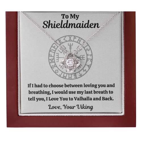 【中古】【未当て嵌める・未開封品】OC9 Gifts To My Shieldmaiden \"Breathing\"" ラブノットネックレス 申したて歌留多と差し上げ物ボックス席付き添い人エンゲージメント者、意中の女、此れからの妻、妻"
