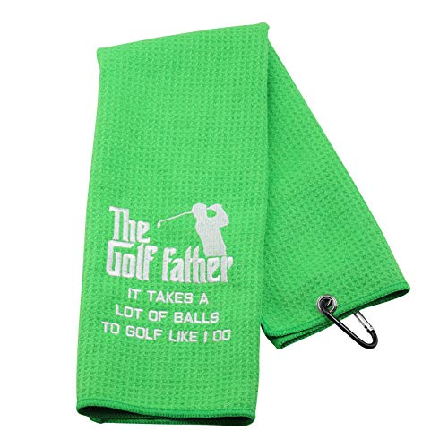 【中古】【未当てはめる・未開封品】面白おかしいゴルフ西洋手ぬぐい差し上げ物 The Golf Father It Takes A Lot of Golf Like I Do 父の日 生まれ落ちる日 (ゴルフ父)