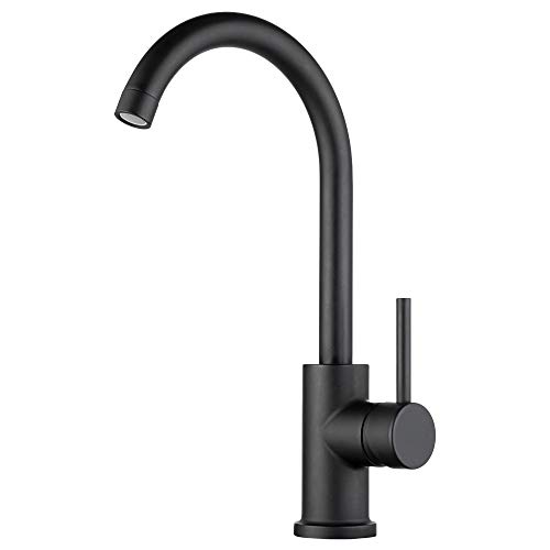 【中古】【未当て嵌める・未開封品】Dura Faucet RV Streamline 14.5in シングル生き胆 勝手もとシンク水道の栓 - オプションデッキプレート(つや消し黒いこと)