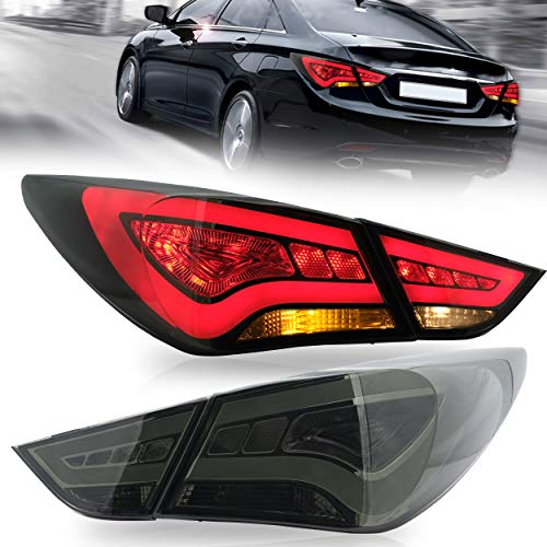 【中古】【未使用・未開封品】VLAND LEDテールライトアセンブリ 2011-2014 Hyundai Sonata 第6世代セダン用 テールライトアセンブリ LEDウィンカー付き リバースライト DRLラ