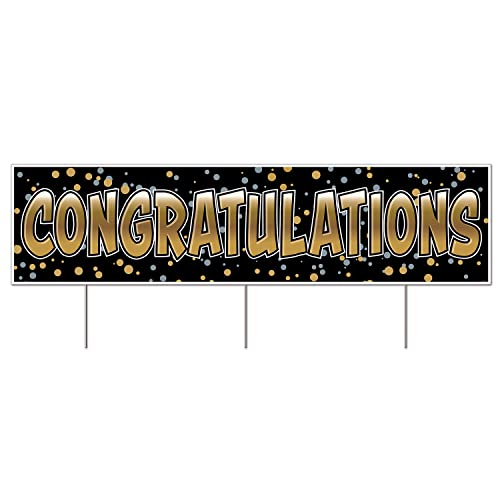 【中古】【未使用・未開封品】Plastic Jumbo Congratulations Yard Sign, (Pack of 6)｜AJIMURA-SHOP