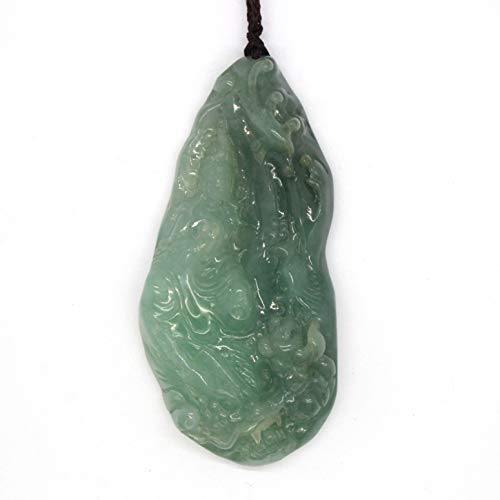 【中古】【未当てはめる・未開封品】Type A Jadeite Jade Pendant Guanyin Series