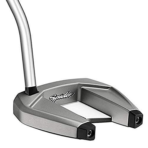 【中古】【未使用・未開封品】TaylorMade スパイダーSRパター右手 スチールプラチナ/ホワイト シングルベンド 35インチ