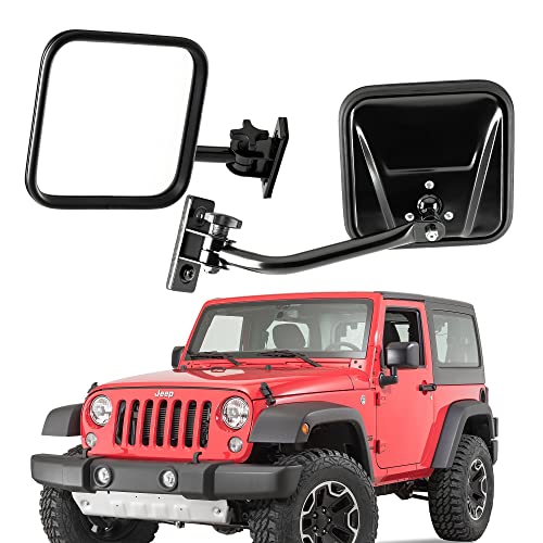【中古】【未使用・未開封品】TACTIK クイックリリース サイドミラー スクエアヘッド ジープのドアオフまたはアフターマーケットのドアに対応 - Jeep 97-18 Wrangler TJ Unlim|AJIMURA-SHOP