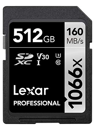 【中古】【未当て嵌める・未開封品】Lexar Professional 1066x 512GB SDXC UHS-I 歌留多しろがね色つづき物 最高限度読みとる160MB/秒 デジタル一眼一眼レフ写真機 銀鏡レスカメラ用 (LSD106 TV・オーディオ・カメラ-SDメモリーカード-メモリーカード