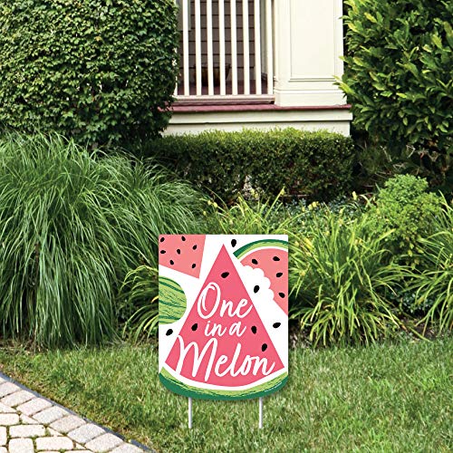 【中古】【未使用・未開封品】Big Dot of Happiness Sweet Watermelon - アウトドア芝生サイン - フルーツパーティーヤードサイン - 1ピース｜AJIMURA-SHOP