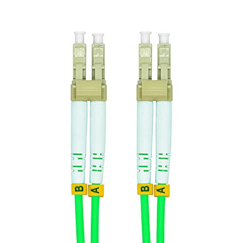 【中古】【未当て嵌める・未開封品】Jeirdus 150米突 530フート LC - LC デュプレックス 40/100GB OM5 グラスファイバー有線テレビ 前掛け 光パッチコード 50/125 マルチ流行り物
