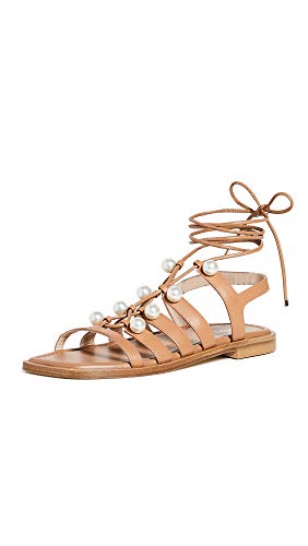 【中古】【未当てはめる・未開封品】Stuart Weitzman Goldie スピード競技引き上げる US 大いさ: 6 色合い: ベージュ