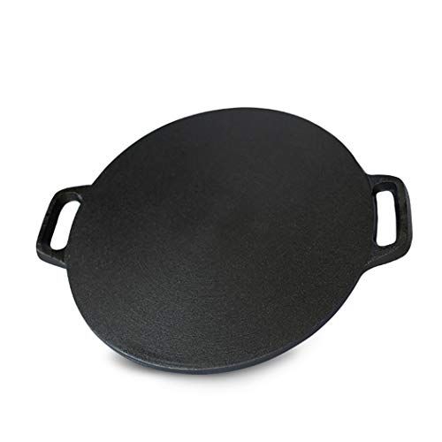 【中古】【未使用・未開封品】45cm ブラック 鋳鉄 多機能 パンケーキ 油性の少ない煙 フルーツフライパン オープンフレーム専用 (直径17.7インチ、合計直径20.5インチ、高さ0.
