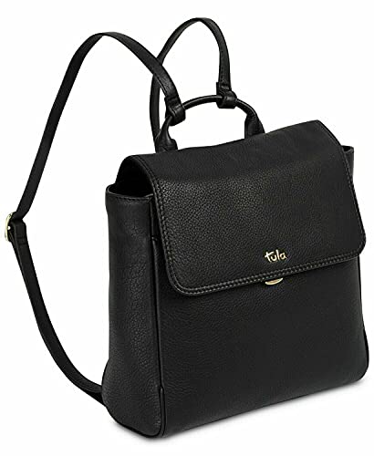 【中古】【未当て嵌める・未開封品】Tula England ナッパバックパック 黒いこと\u0026ゴールド