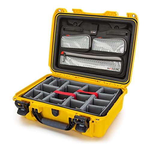 【中古】【未当て嵌める・未開封品】Nanuk 925 雨合羽機内持ち込み捉え所のない容れもの 蓋まとめ役とパッド入り口・入口分け取り付き添い人 - 黄色 (925-6004)