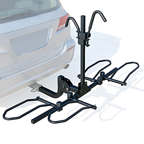 【中古】【未使用・未開封品】Leader Accessories(リーダーアクセサリー) 自転車2台用 プラットフォームスタイル ヒッチマウント自転車ラック トレイスタイルの自転車キャリア