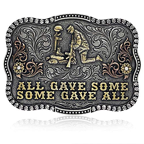 【中古】【未使用・未開封品】Montana Silversmiths All Gave Some Remembrance Attitude Buckle