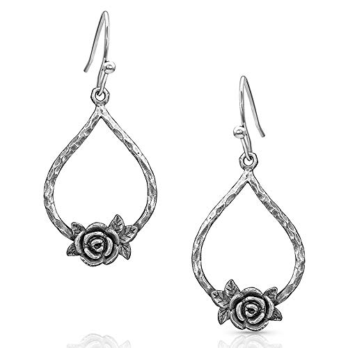 【中古】【未使用・未開封品】Montana Silversmiths レディース ローズ スイング イヤリング シルバー ワンサイズ