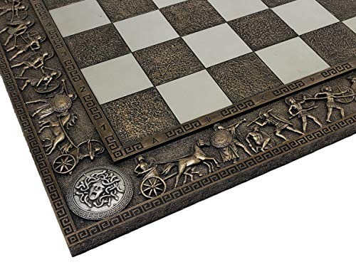 【中古】【未使用・未開封品】HPL 17インチ ギリシャ神話 チェスボード 1 5/8インチ 正方形 ブロンズとピューターカラー メデューサ 42,764円