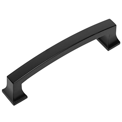 【中古】【未使用・未開封品】Cosmas 755-4FB フラットブラック コンテンポラリー キャビネット 金具 ハンドル プル - 4インチ (102mm) ホールセンター