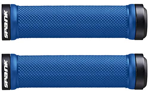 【中古】【未使用・未開封品】Spank スプーングリップ - ロック式マウンテンバイクグリップ(長さ130mm) 、マウンテンバイクグリップ、エンドキャップ付きマウンテンバイクハン｜AJIMURA-SHOP