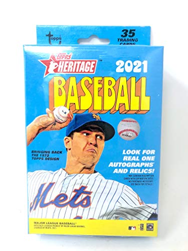 【中古】【未当て嵌める・未開封品】Topps 2021 ヘリテージ 野球 ハンガー容器に並べる ベイスボール MLB 歌留多