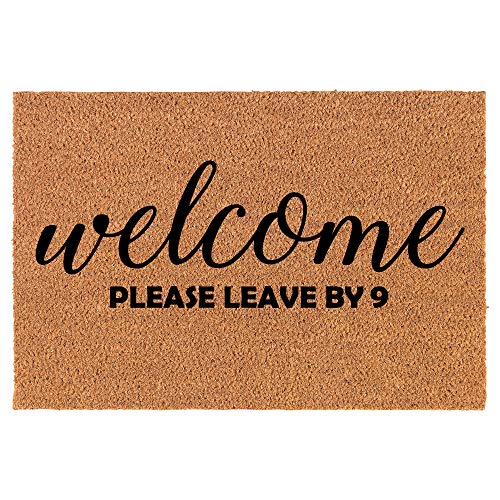 【中古】【未使用・未開封品】Coir Doormat Front Door Mat New Home Closing Housewarming Gift Welcome Please Leave by 9 Funny (30" x 18" Standard)|AJIMURA-SHOP