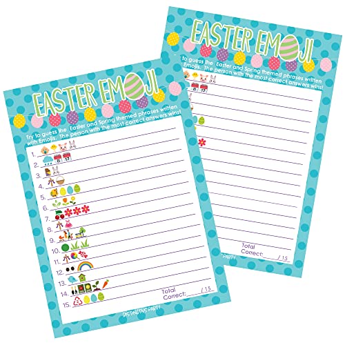 【中古】【未使用・未開封品】イースターパーティー絵文字ゲーム - 25人用。|AJIMURA-SHOP