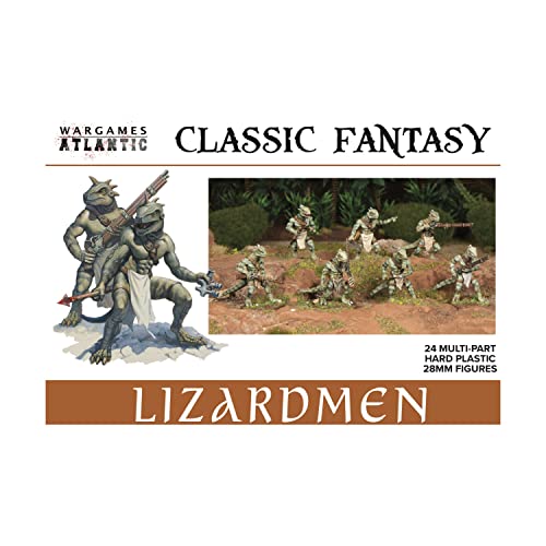 【中古】【未使用・未開封品】Classic Fantasy: Lizardmen (24マルチパーツハードプラスチック 28mmフィギュア)|AJIMURA-SHOP