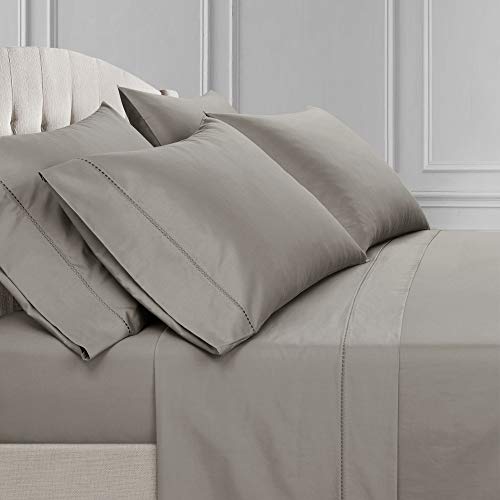 【中古】【未使用・未開封品】Aria Dots Cotton Sheet Set Dark Gray 6Pc King
