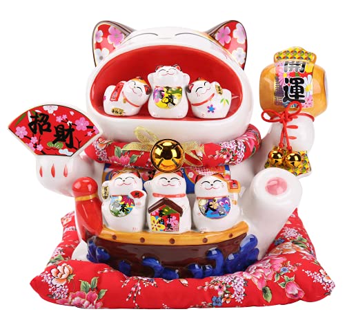 【中古】【未使用・未開封品】RandJ 14インチ ビッグマウス ラッキーキャット 大型サイズ マネキネコ コインバンク プレゼント ギフト|AJIMURA-SHOP