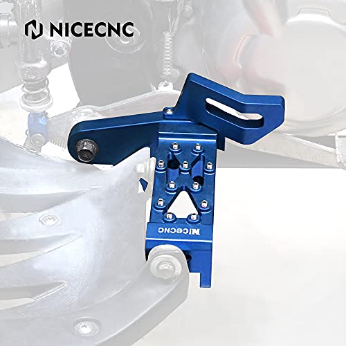 【中古】【未使用・未開封品】NICECNC ブルー フットレスト アセンブリ キット フットペダル ヤマハラプター 700 2007-2011 2013-2020 RAPTOR 700R 2012 2016-2020 700 スペシ