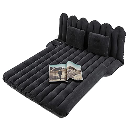【中古】【未使用・未開封品】Byomostor SUVエアマットレス ドリンク&電話ホルダー付き フロック加工トップカーマットレス エアピロー2個 電動エアポンプ付き 完璧なSUVマット｜AJIMURA-SHOP