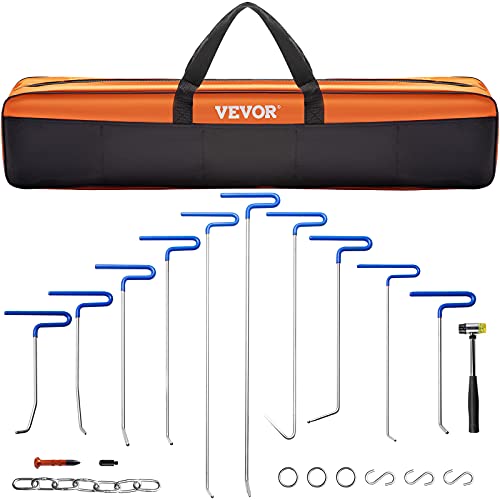 【中古】【未当て嵌める・未開封品】VEVOR へこみ撥ね除ける極点仕掛ける ペイントレス凹み取りつくろう物の具 車のへこみリムーバー プーラー 雹損傷取りつくろう一揃いの道具 手動工具-DIY・工具-工具セット