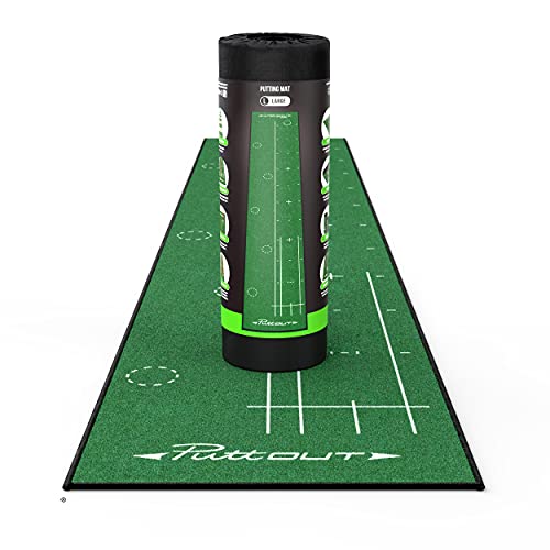 【中古】【未使用・未開封品】PuttOut ゴルフパッティングマット Lサイズ 144インチ x 26.4インチ|AJIMURA-SHOP