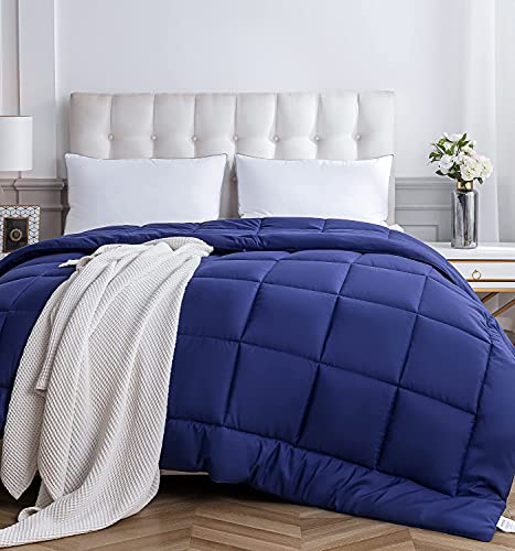 【中古】【未当て嵌める・未開封品】Sunsle 鳥毛入り替わり掛け布団 皇后陛下大きさ 超もの柔らか 端っこため桶付き添い人 ふわふわ 生あたたかい オール時節 キルト ホンブルグ帽 リヴァーシブル ホテルコレク