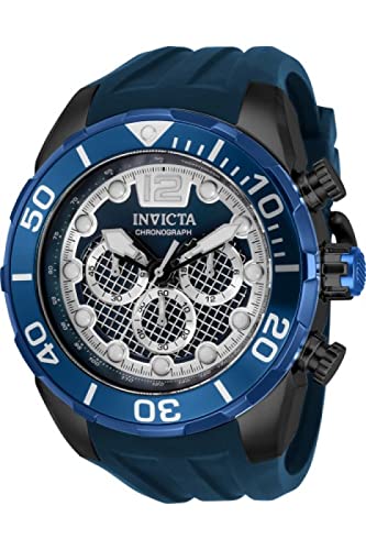 【中古】【未当て嵌める・未開封品】Invicta メンズ 労働者階級ダイバー 33824 クォーツウォッチ, Blue, ダイバー、クロノグラフ。
