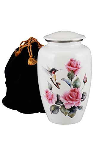 【中古】【未使用・未開封品】ハミングバード火葬URNS、人間の遺灰用骨壺、葬儀、埋葬、コロンバリウムまたは自宅用の大人用骨壺、人間の遺灰用骨壺、大人200立方インチ:- ベ