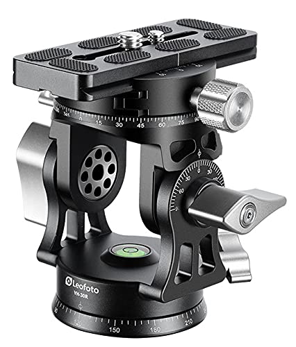 【中古】【未当てはめる・未開封品】LEOFOTO VH-30R-US 双方向チルトヘッド 原則として型はち切れる照明ランプ\u0026手持ち部分 Arca / RRS相応う