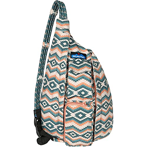 【中古】【未使用・未開封品】KAVU ミニオーガニックロープバッグ スリングクロスボディバックパック, Desolate Vista。, One Size