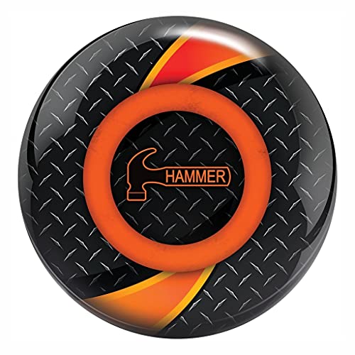 【中古】【未使用・未開封品】Hammer タービン ボウリングボール ブラック/オレンジ 12ポンド
