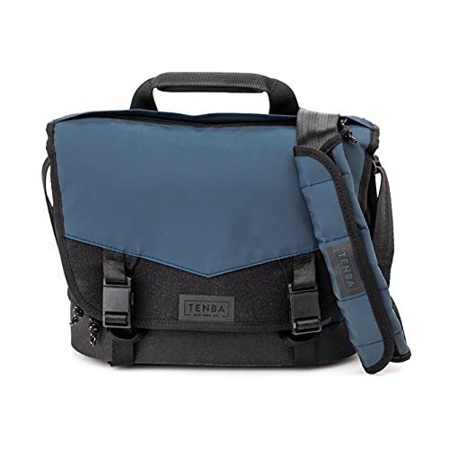 【中古】【未当てはめる・未開封品】Tenba デオキシリボ核酸 9 スリムメッセンジャーバッグ 銀鏡受け答え/デジタル一眼一眼レフ写真機/水晶体用 - 青碧 (638-571)
