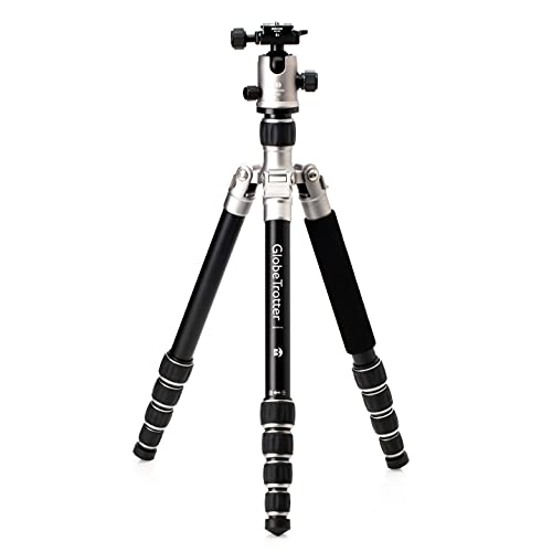 【中古】【未当て嵌める・未開封品】Benro MeFOTO Globetrotter 周遊三脚 どんぶり鉢頭顱 一脚 チタン製 2続きもの 軽銀脚 4脚一部分 ツイストレッグロック パッド入り口・入口キャ