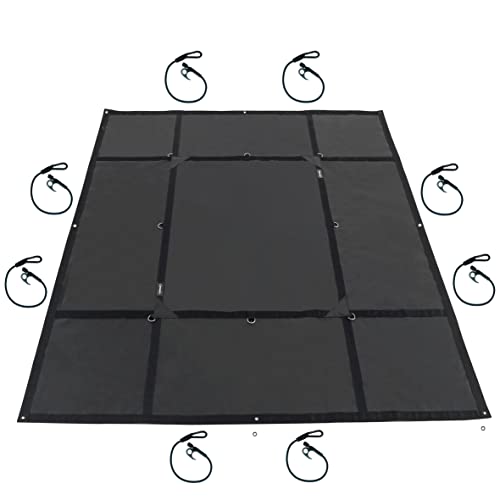 【中古】【未使用・未開封品】Spider 防水トラックタープ 幅7フィート1インチ x 長さ7フィート6インチ - 高耐久カーゴネットカバー - 調節可能な取り外し可能なプレミアムバン