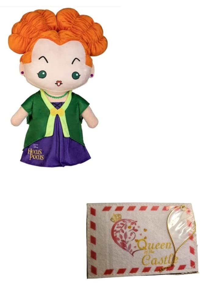 【中古】【未使用・未開封品】Hocus Pocus Sanderson Sisters プラッシュ ドア Greeter Winifred Sarah Mary (ワインレッド)
