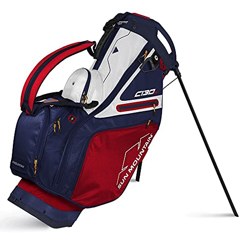 【中古】【未当てはめる・未開封品】Sun Mountain メンズ 2022 C-130S 照明ランプ ゴルフ御徒面子 - 赤いこと 米国海軍 白いこと