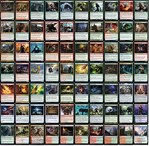 【中古】【未使用・未開封品】Elite Werewolf Commander Deck - Tovolar - Gruul - レッドグリーン - EDH - カード100枚 - カスタムマジック ザ・ギャザリングデッキ - とても