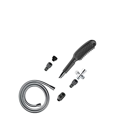 【中古】【未使用・未開封品】hansgrohe ドッグシャワー 150 3ジェット ハンドシャワー バンドル ホース付き ブラック 1.75 GPM 04974670