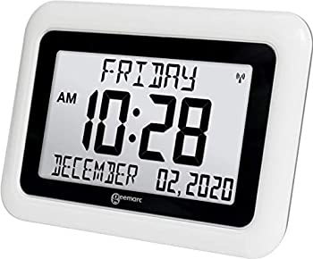 送料無料 輸入品 未使用 Viso10 特大アトミッククロック 電池式 バックライトなし トレーリングワイヤーなし クリアビッグレターフルテキストディスプレイ 認知症やアル 格安人気 Erieshoresag Org