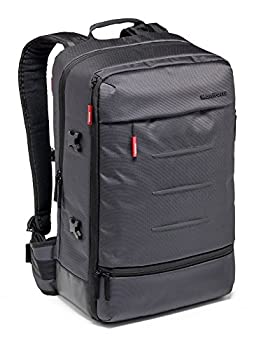 【中古】Manfrotto 写真機背嚢 Manhattan寄せあわせ 26.5L うしろ側風呂敷き包み ムーバー50 三脚架据え置き可 15.6inパソコン納める可 撥H材 MB MN-BP-MV-50