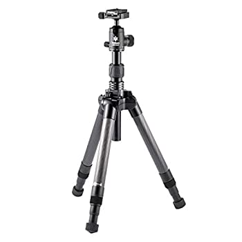 【中古】Velbon トラベル三脚 ULTREK UTC-63 II AS 5段 ウルトラロック 脚径30mm 中型 自由雲台 (トルク調整対応) コマ止め方式 アルカスイス互換 カーボ