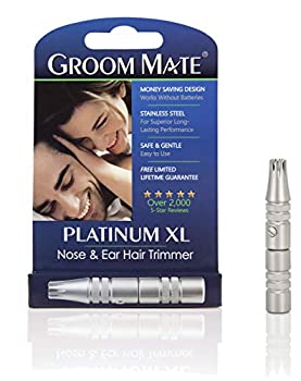 【中古】【未当て嵌める未開封】Groom Mate 鼻毛・耳の毛截断機 プラチナ XL 25400