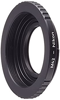 【中古】【未使用未開封】K&F Concept レンズマウントアダプター KF-42F (M42マウントレンズ → ニコンFマウント変換)無限遠補正レンズ付き