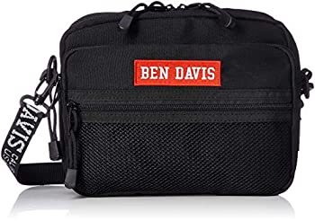 【中古】【未当て嵌める未開封】[ベン デイビス]ショルダーバッグ BOXロゴタイプ磁気テープ 肩部 黒いこと×赤いこと